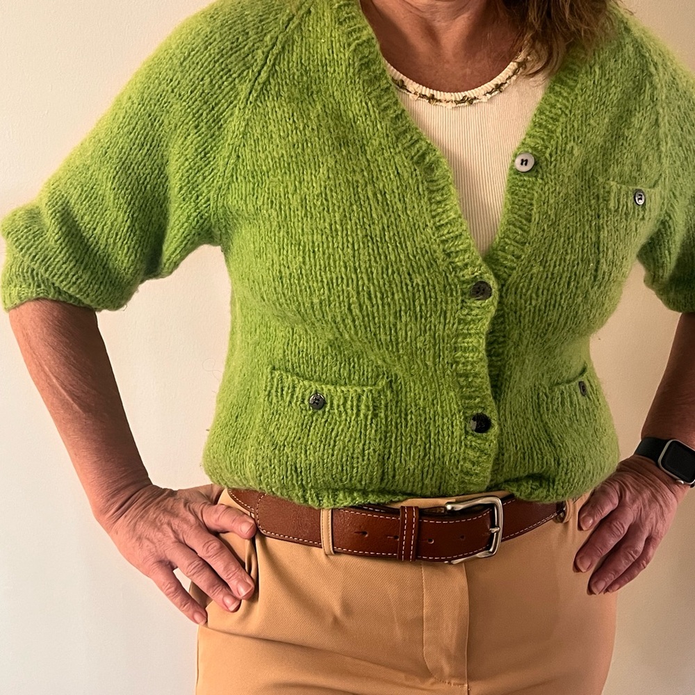 Gap vintage mohair 3/4 sleeve cropped cardigan